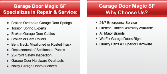 Garage Door Repair Fairfield Offers